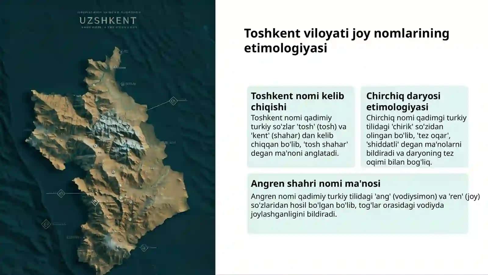 Viloyatlar joy nomlari: tarix va ma'nolar 3