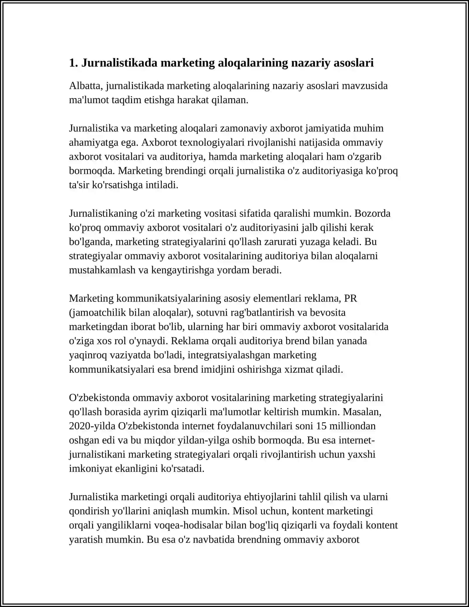 JURNALISTIKADA MARKETING ALOQALARI 3