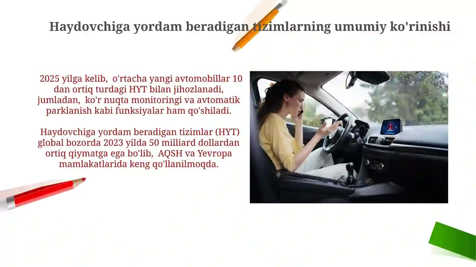 Avtomobil haydovchisigayordamchitizimlar 3
