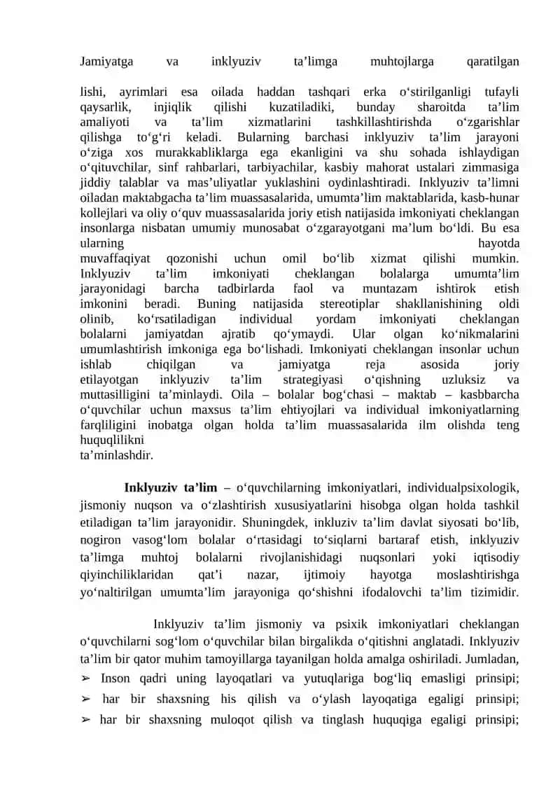 Inklyuziv ta’lim kursi 3