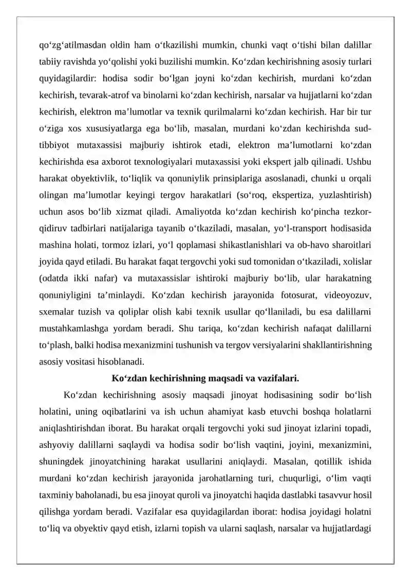Ko‘zdan kechirish tergov harakati 3