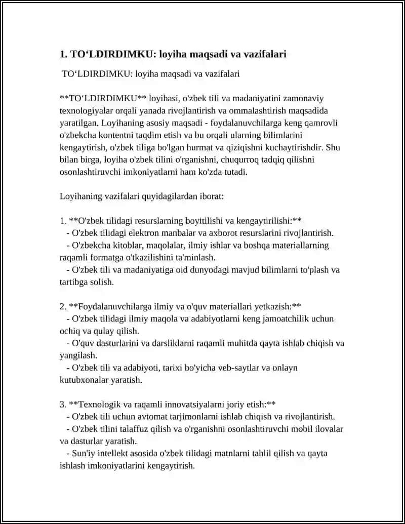 TOʻLDIRDIMKU 3