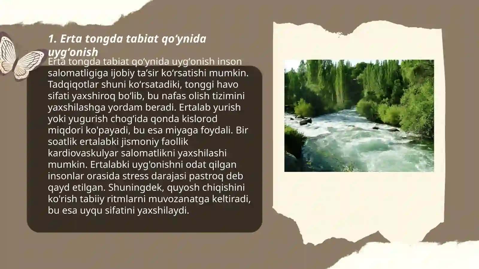 Erta tongda tabiat qoʻynida uygʻonish 3