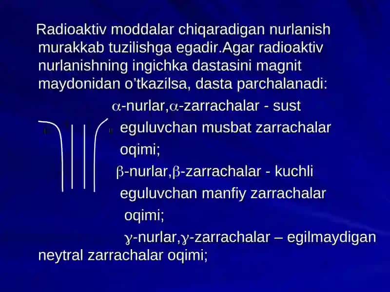 Radioaktivlik. Dozimetriya 3