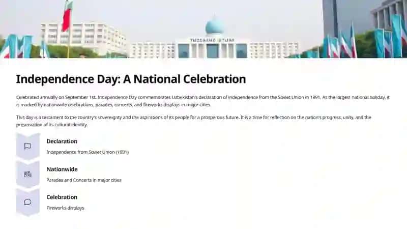 Exploring Uzbekistan's National Holidays 3