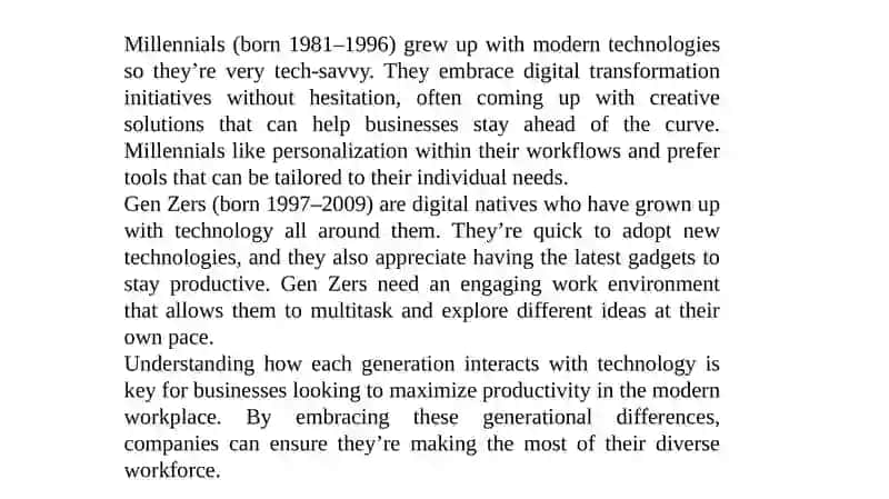 How Different Generations use Technology Differently in the Workplace 3