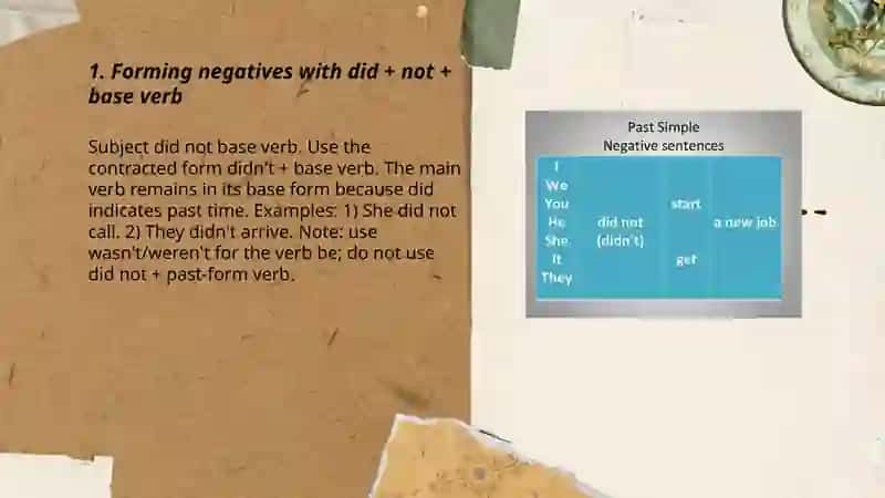 Past simple (negative and interrogative) 3
