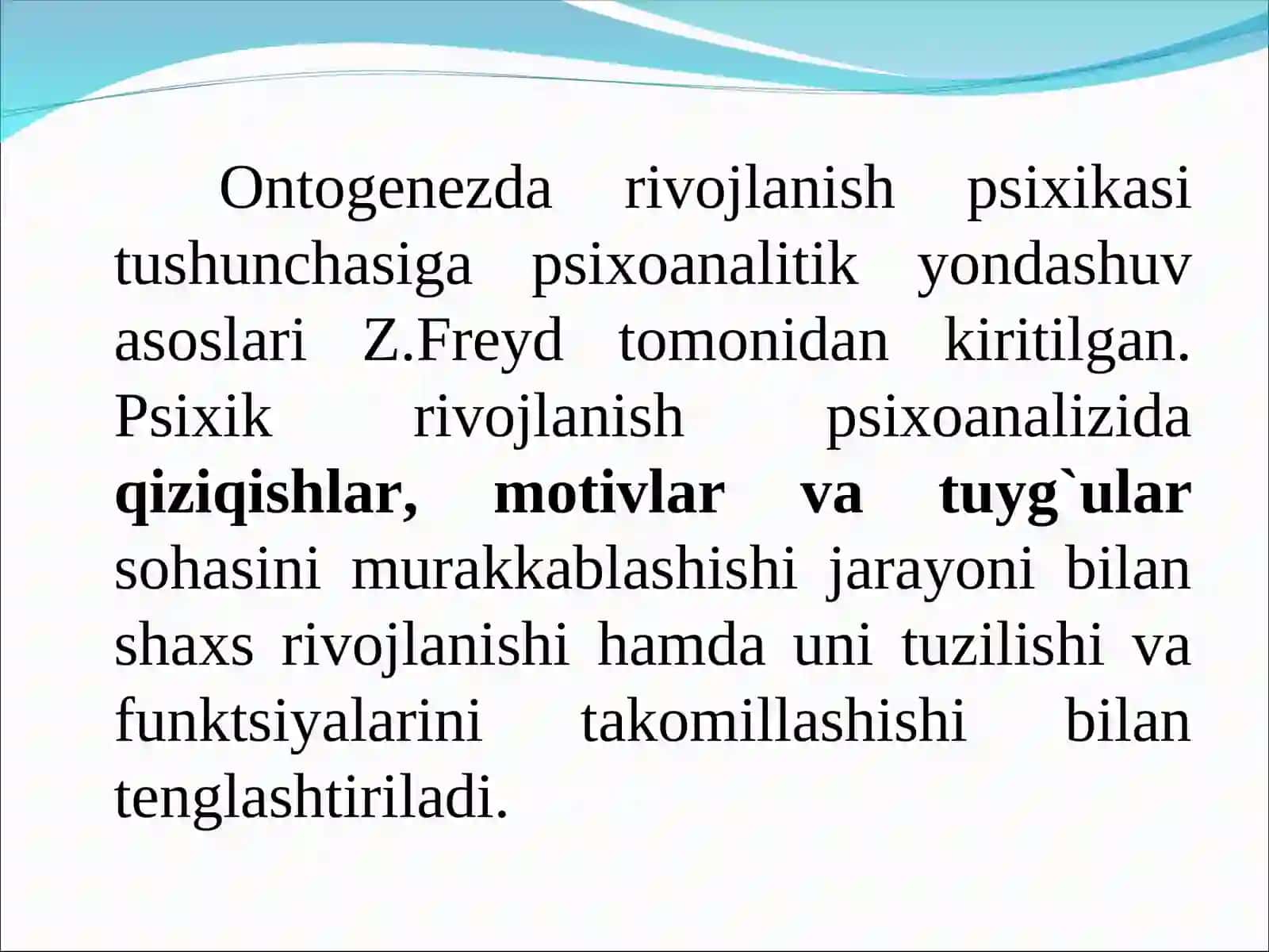Z.Freydning psixoanalitik ta’limoti 3