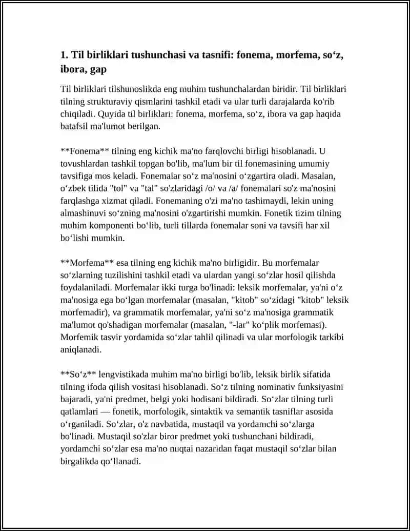 TIL BIRLIKLARIGA NIMALAR KIRADI?NUTQ BIRLIKLARIGA NIMALAR KIRADI? TOVUSHNING FONEMATIK XUSUSIYATINI MISOLLAR YORDAMIDA TUSHUNTIRING 3
