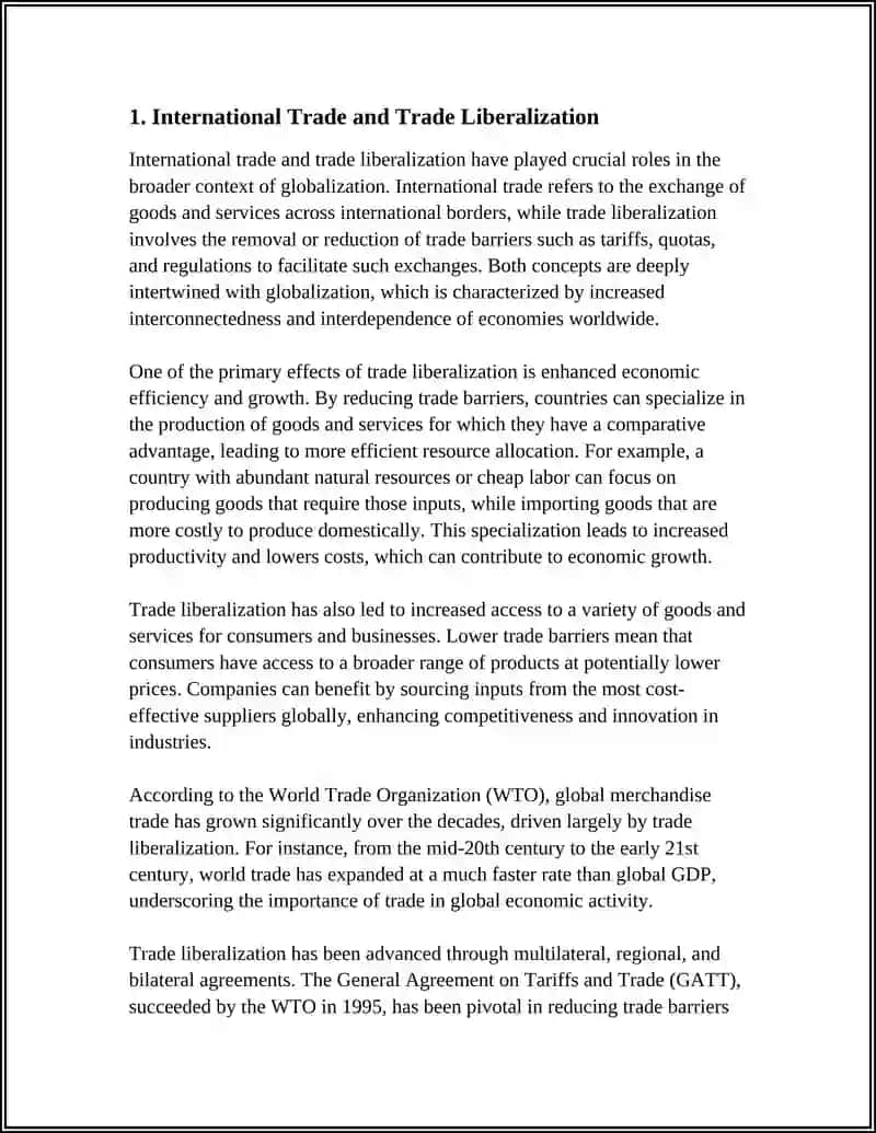Globalization and International Trade 3