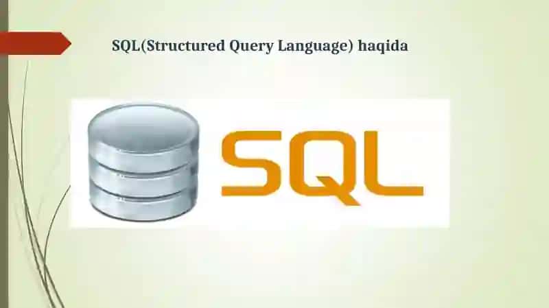 SQL da Where buyrug’i. SQL da AND, OR, NOT buyruqlari. 3