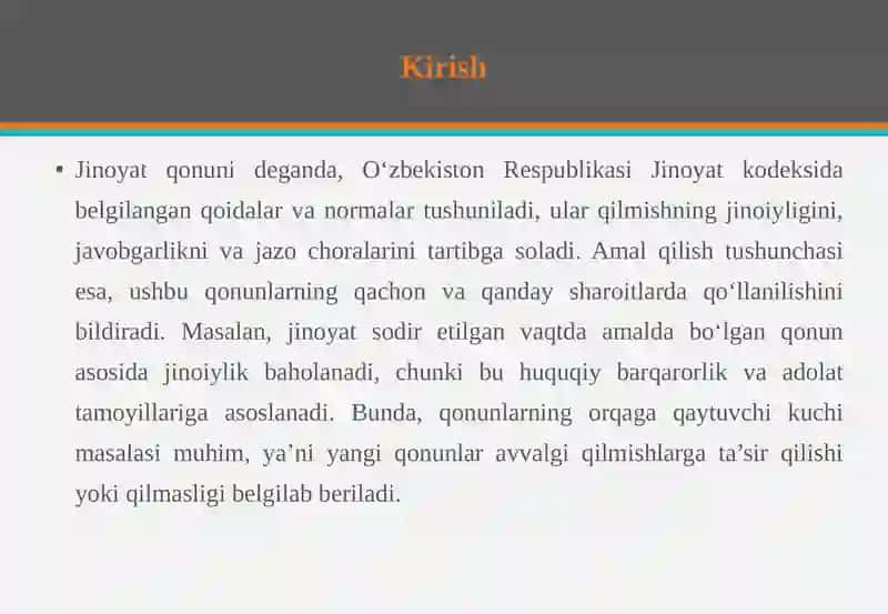 Jinoyatqonunining Vaqtbo‘yicha Amalqilishi 3