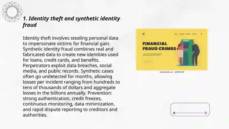 Identity theft and synthetic identity fraud 3