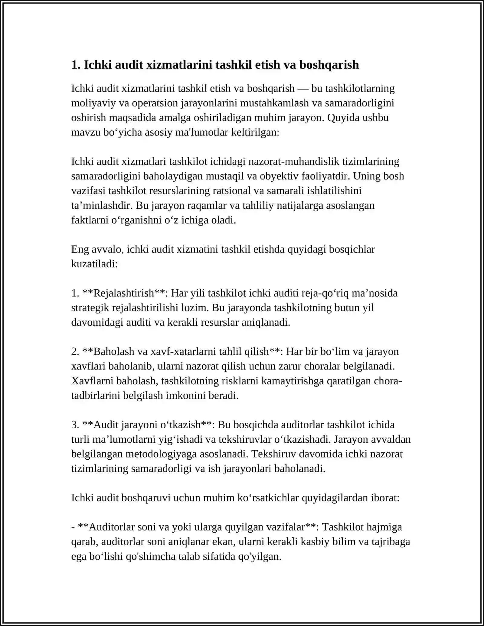 Auditorlik Tashkelotlaining Kasbga Doir Turdosh Xizmatlari 3