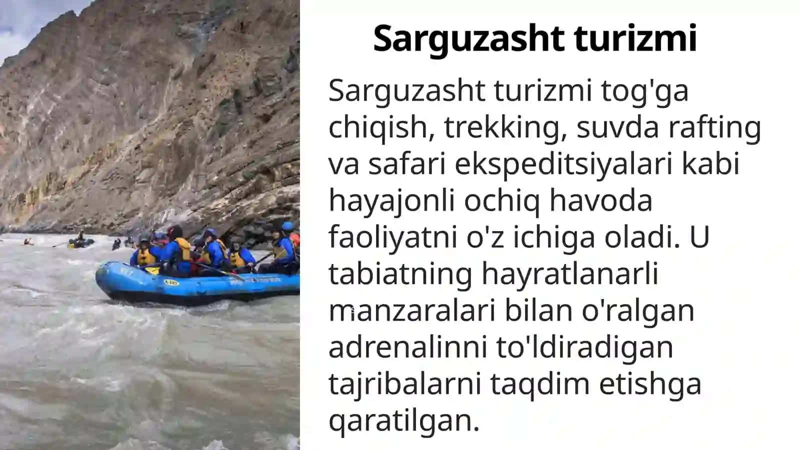 Turizmga kirish. Turizm turlari va shakllari 3