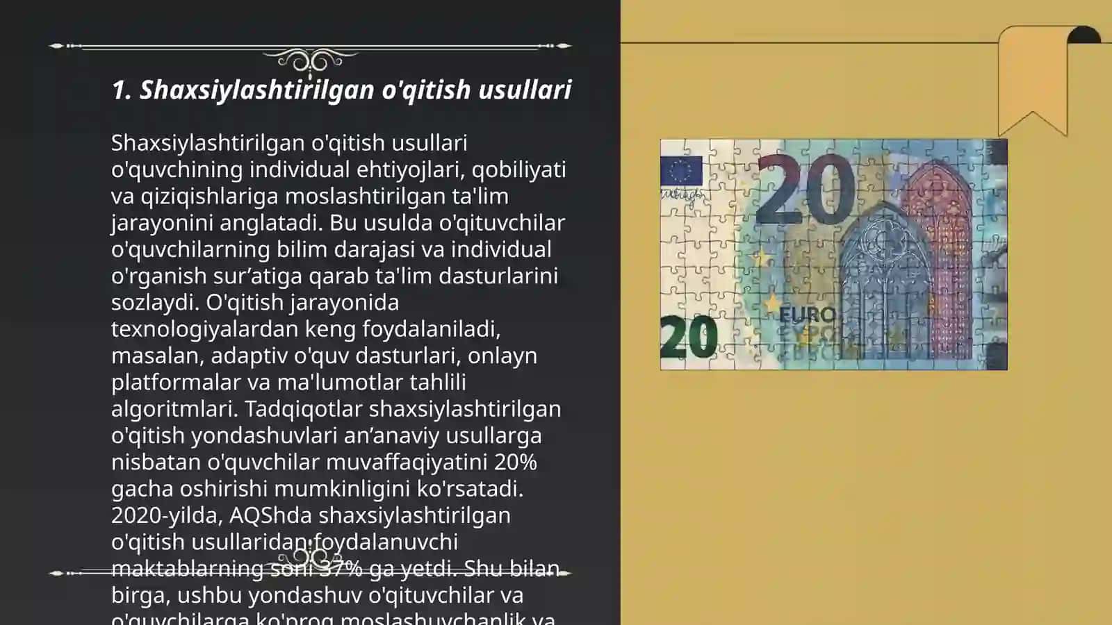 Shaxsiylashtirilgan o'qitish usullari 3