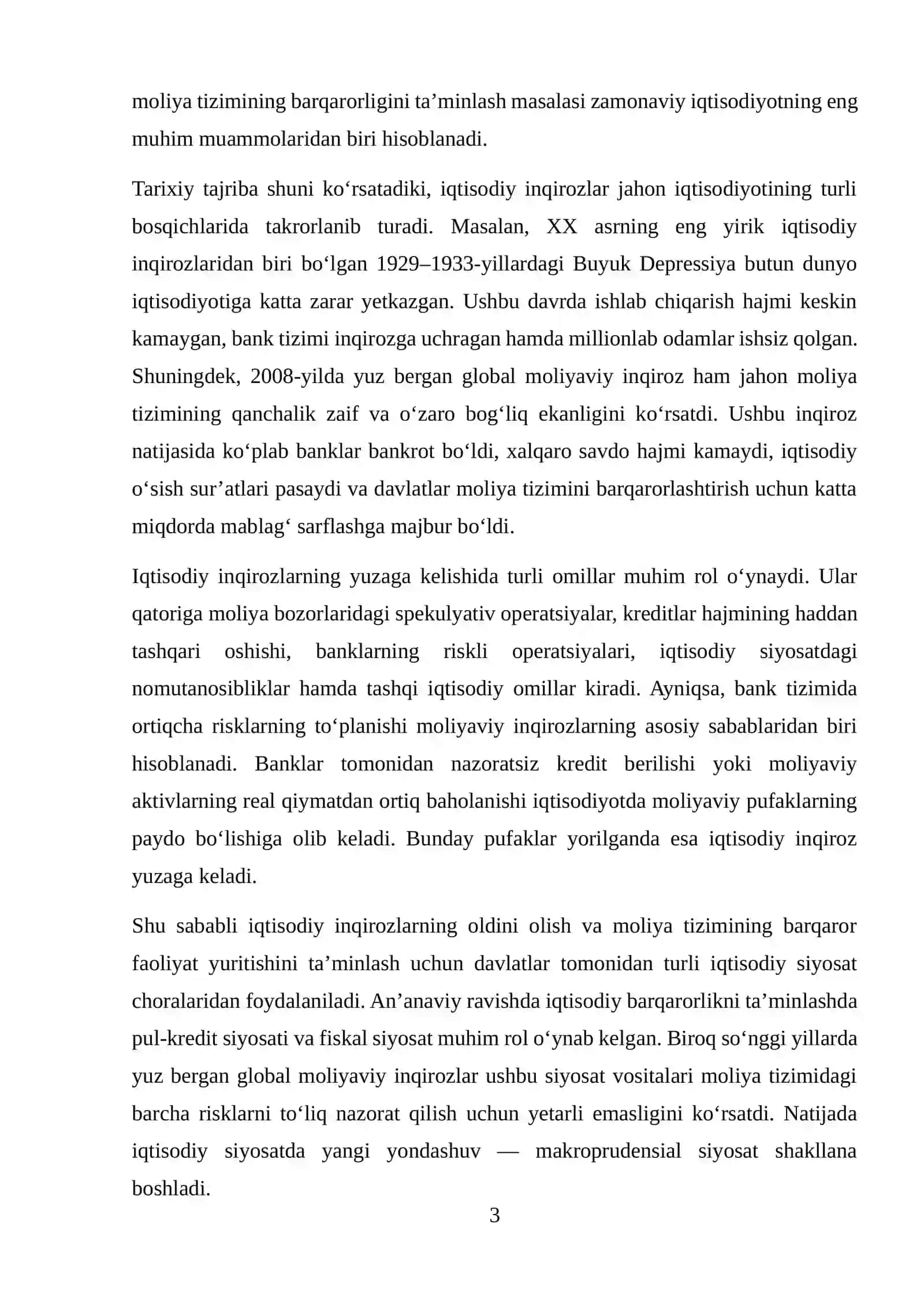 IQTISODIY INQIROZLARNING OLDINI OLISH SIYOSATLARI (MACROPRUDENTIAL TOOLS) 3