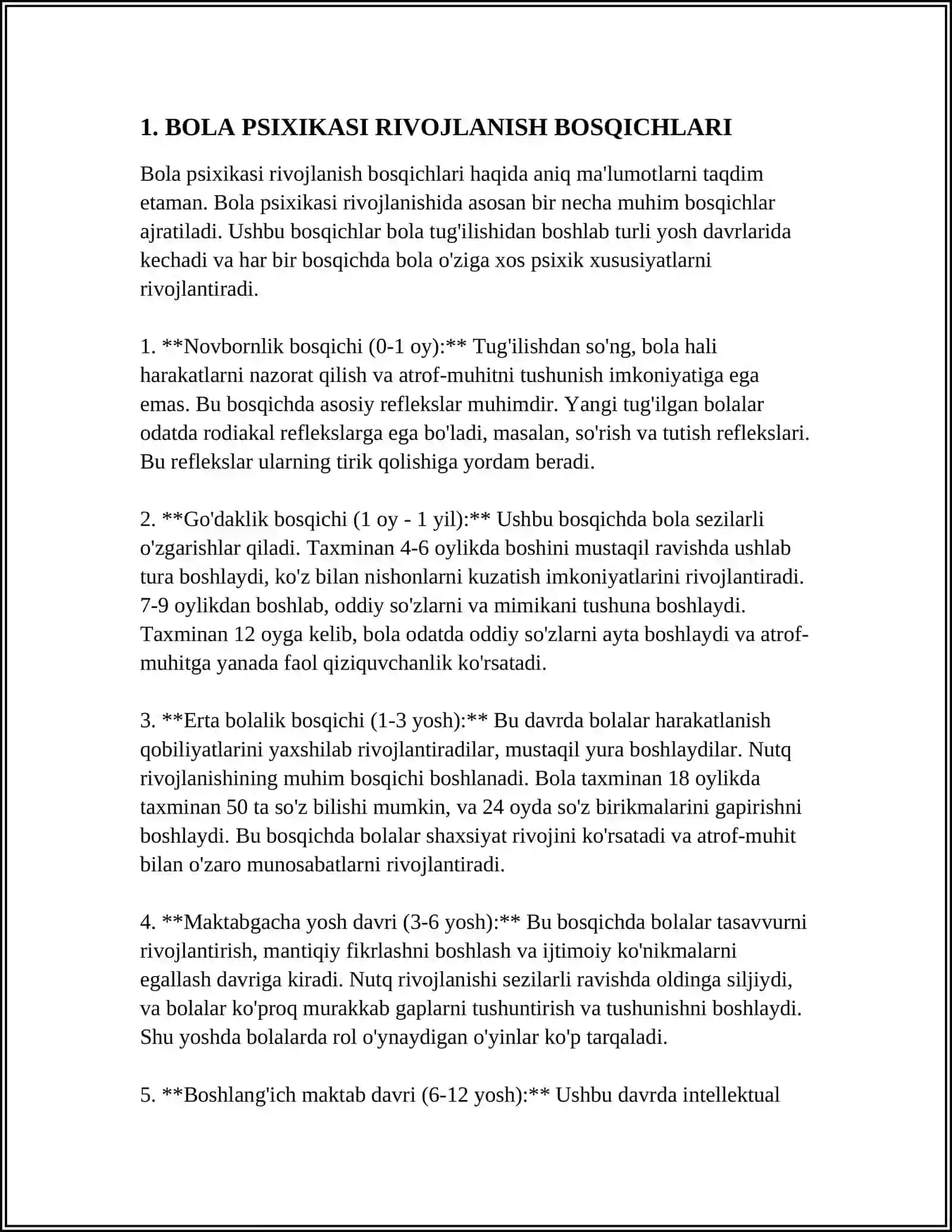 BOLA PSIXIKASINI O'RGANISH PRINTSIPLARI 3