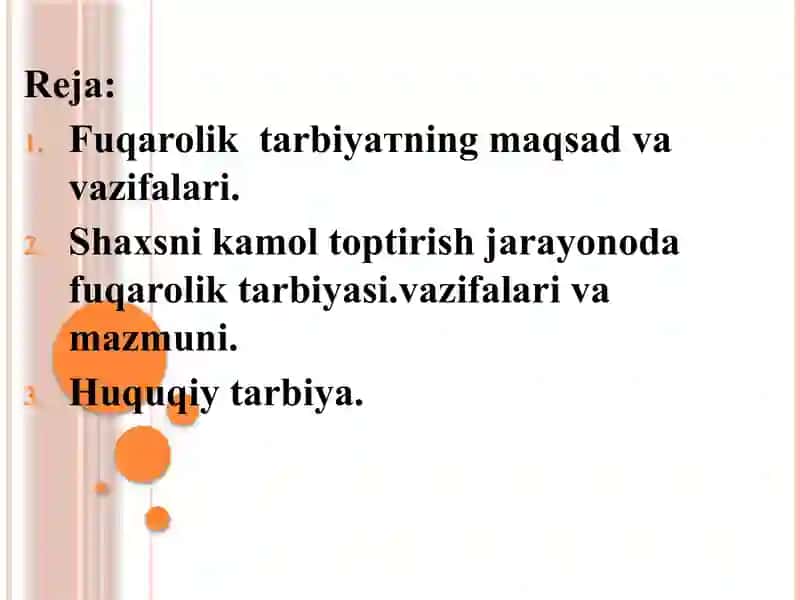 Fuqarolik tarbiyasi va Huquqiy tarbiya 3