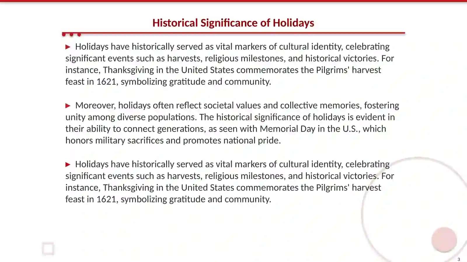 Holidays customs and traditions 3
