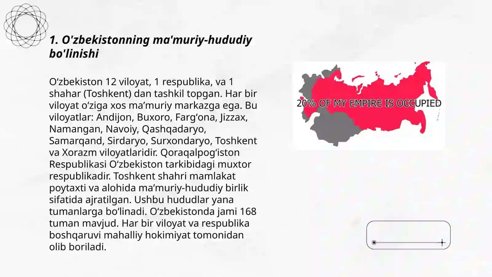 O’ZBEKISTON HUDUDINING RAYONLASHTIRILISH TIZIMI 3