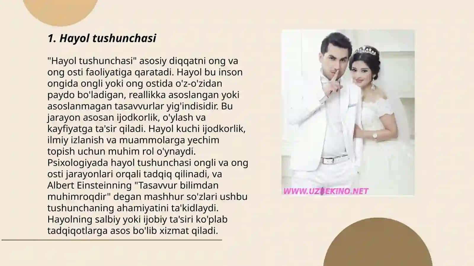 Hayol haqida tushunca hayol jarayonlari va turlari 3