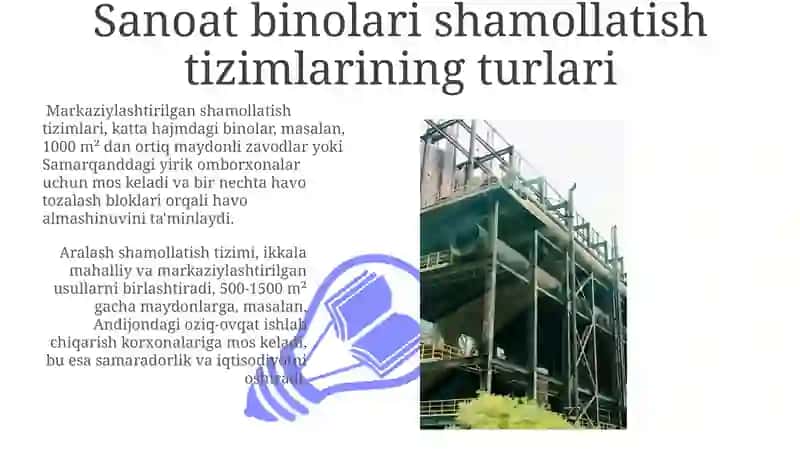 Sanoat binolari shamollatish tizimlari 3