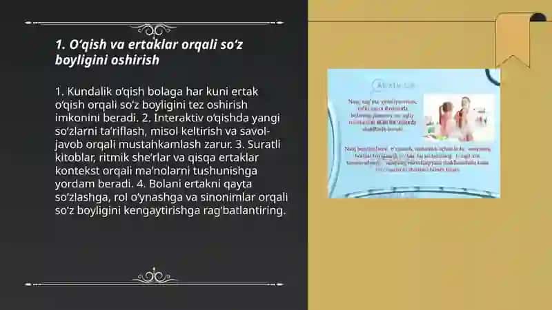 Bolalarda soʻz boyligini oshirish usullari 3