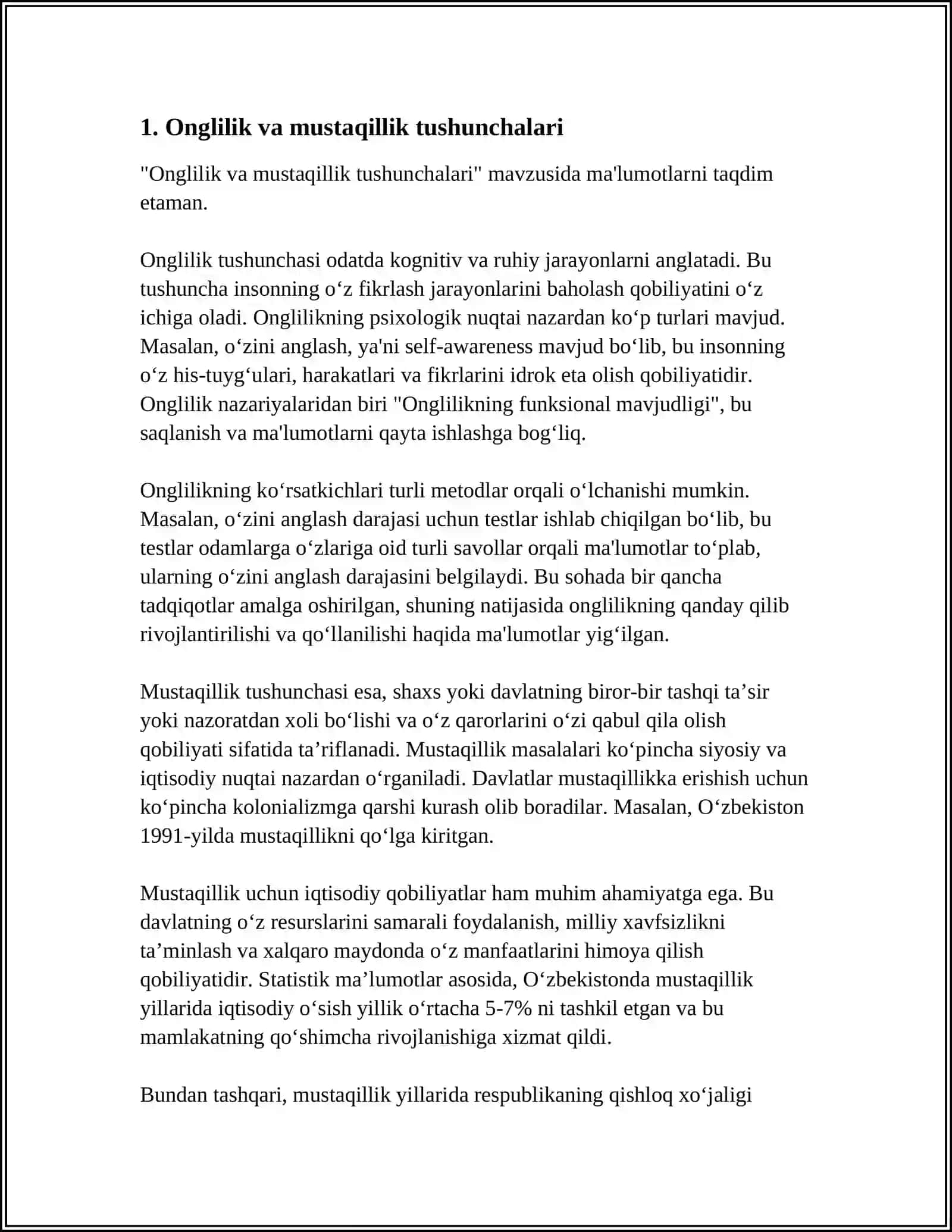KASB TANLASHDA ONGLILIK VA MUSTAQILLIK 3