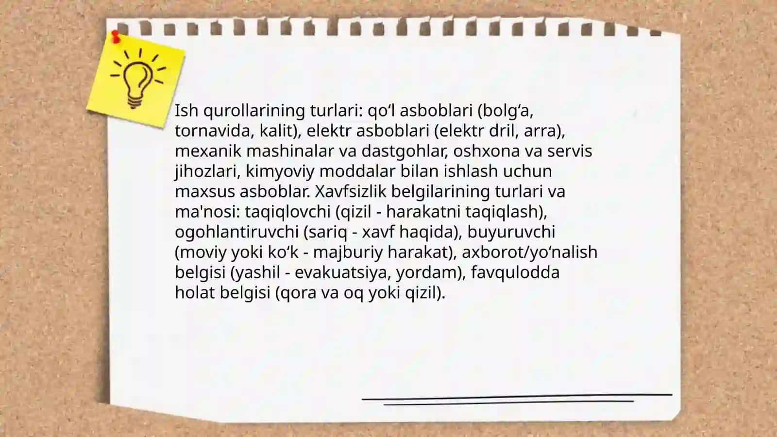 Ish qurollaridan foydalanishda texnika xavfsizlik qoidalari 3