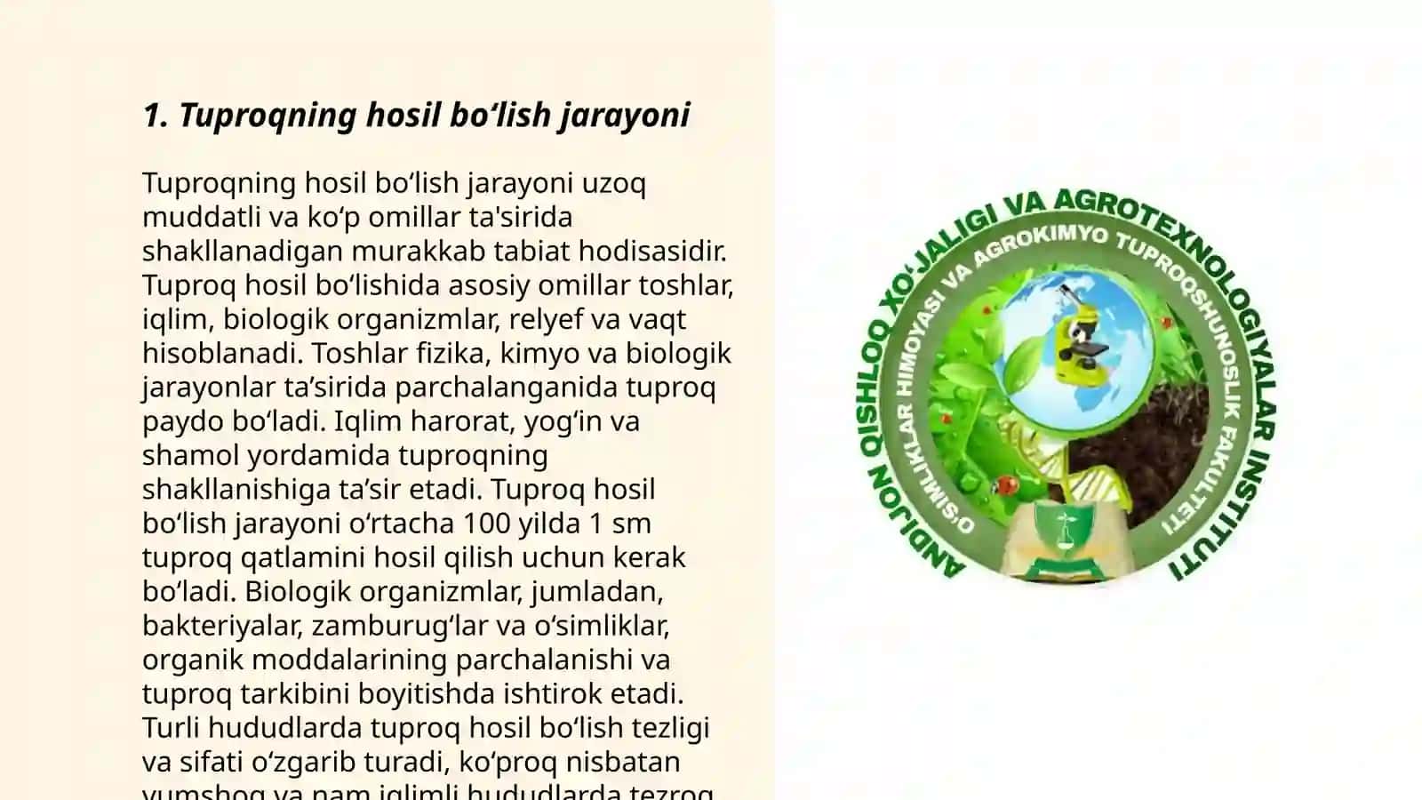 Tuproqshunoslik 3