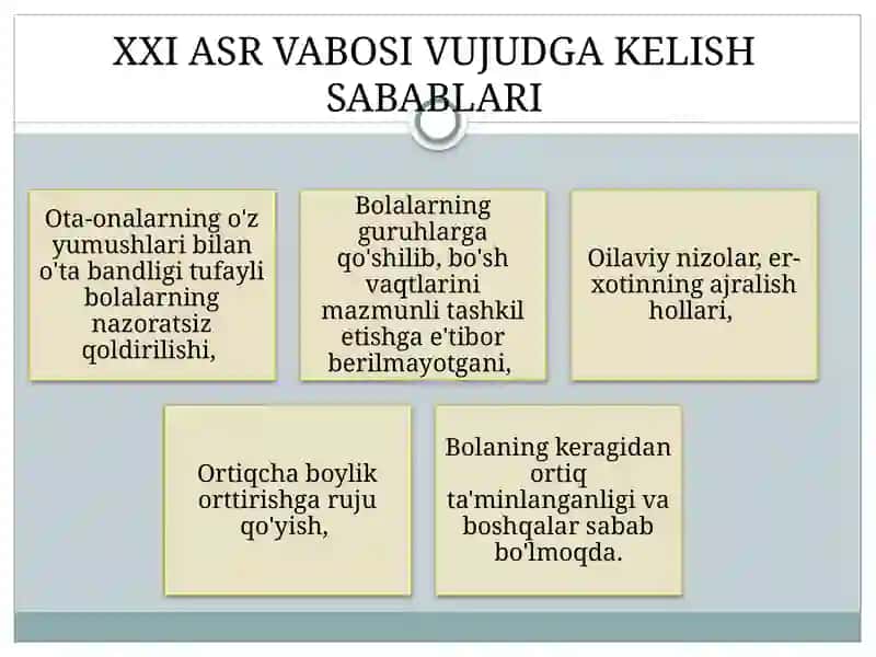 ZARARLI ODATLAR HAQIDA TUSHUNCHA 3