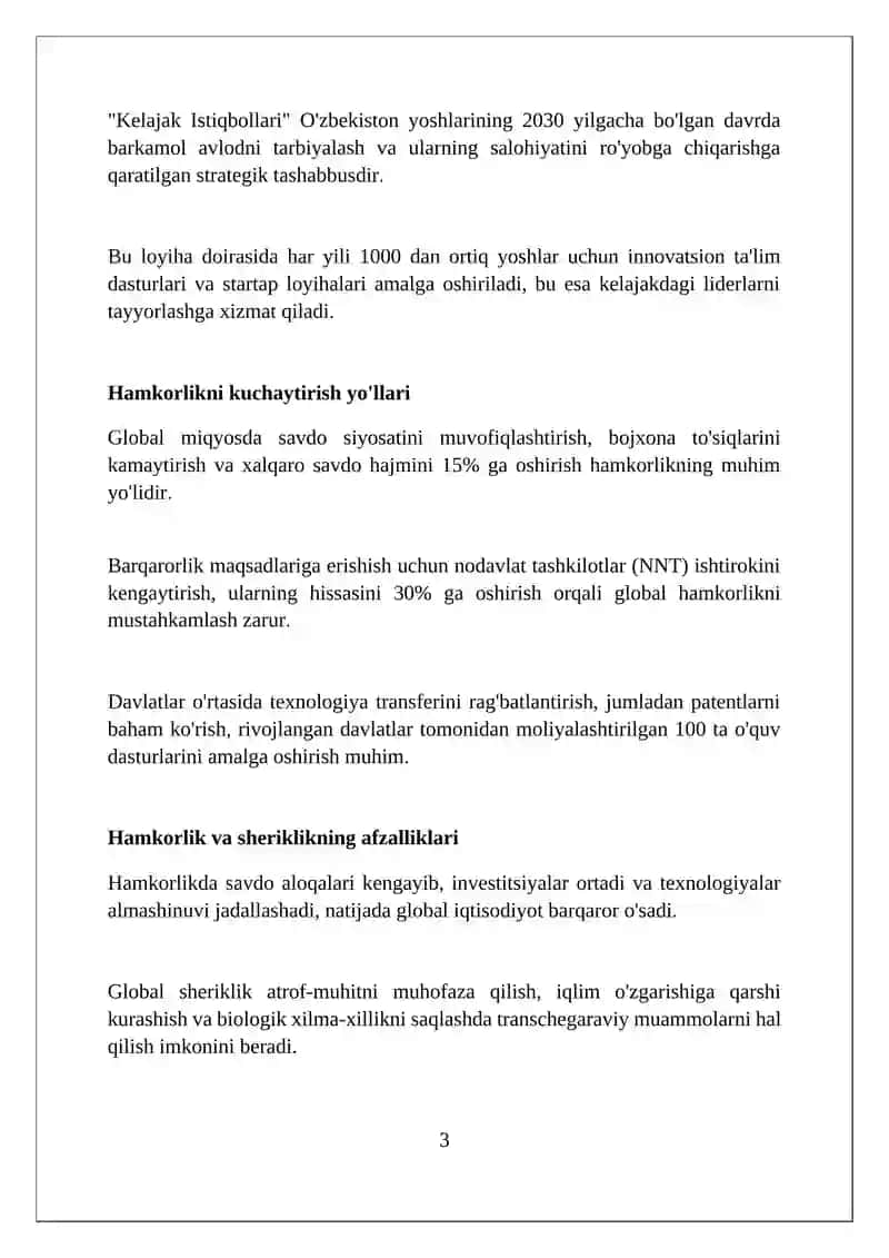 Hamkorlik va sheriklik 3