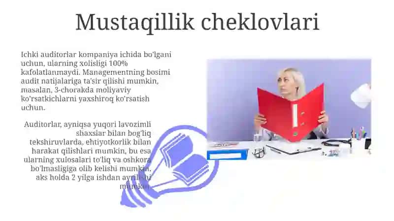 Ichki auditni cheklovlari 3
