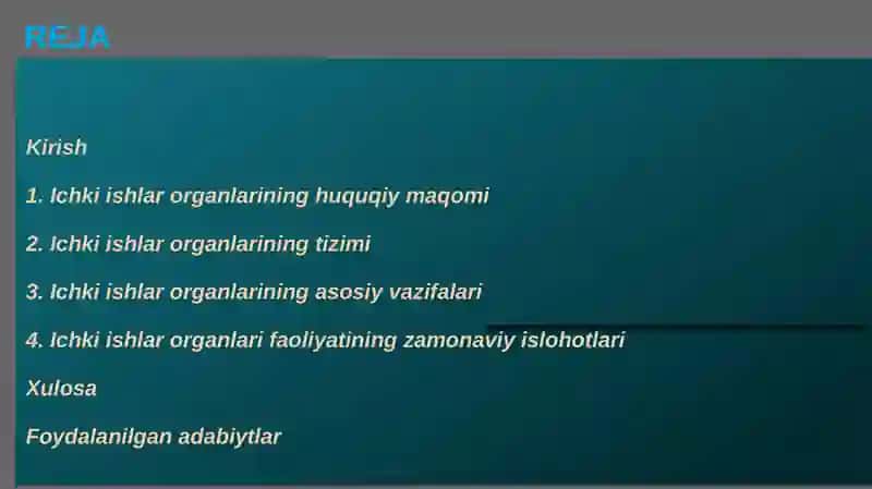 Ichkiishlar organlarining tizimi va vazifalari 3