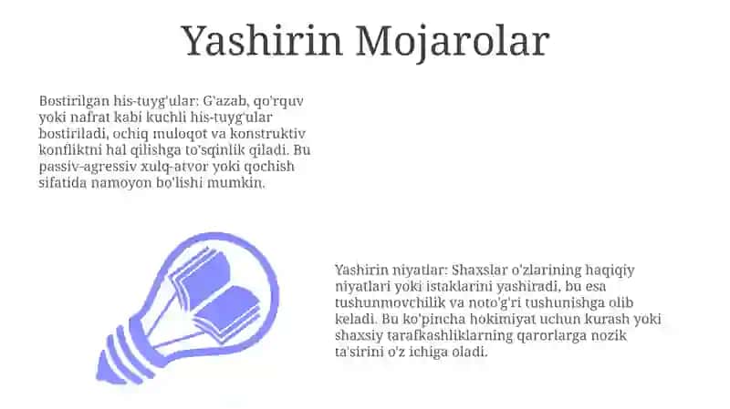 Yashirin Mojarolar 3
