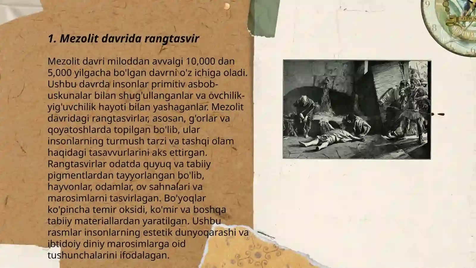 Mezolit davri tasviriy san'ati 3