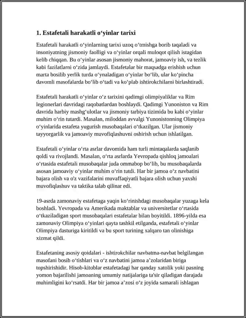 ESTAFETALI HARAKATLI OʻYINLARNI OʻTKAZISH 3
