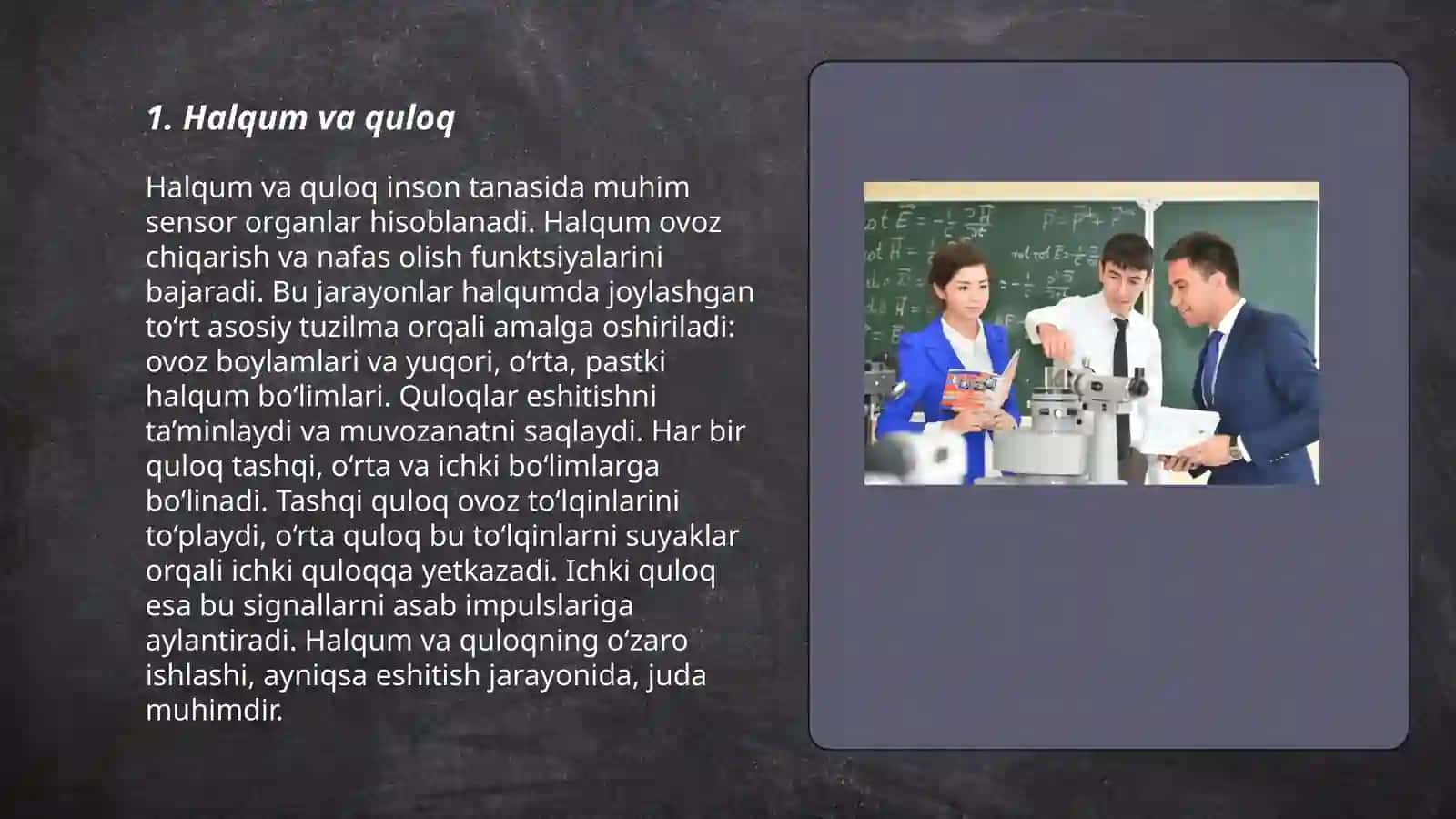 Fiziologiyadan Sensor tizimi 3