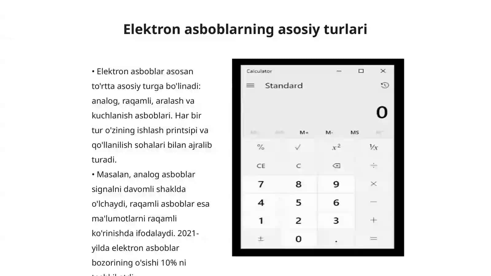 Elektron asboblarning koʻrinishi,belgilanishi va qoʻllanilishi 3