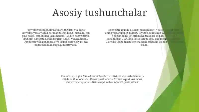 Konvektiv Issiqlik Almashinuvi 3