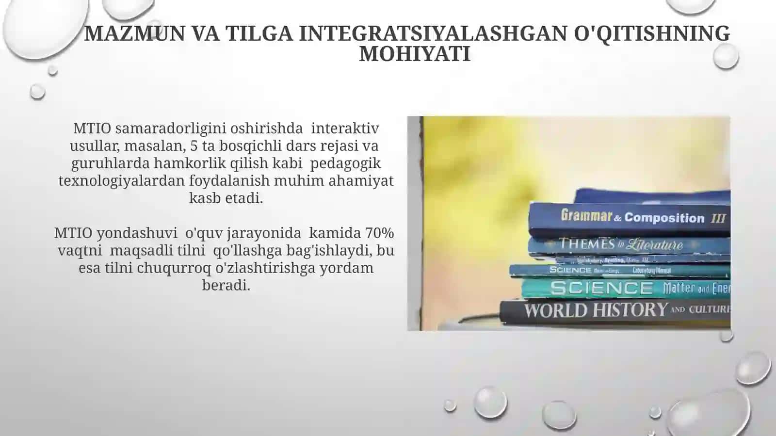 Mazmun va Til Birlashgan Ta'limni Amalga Oshirish 3