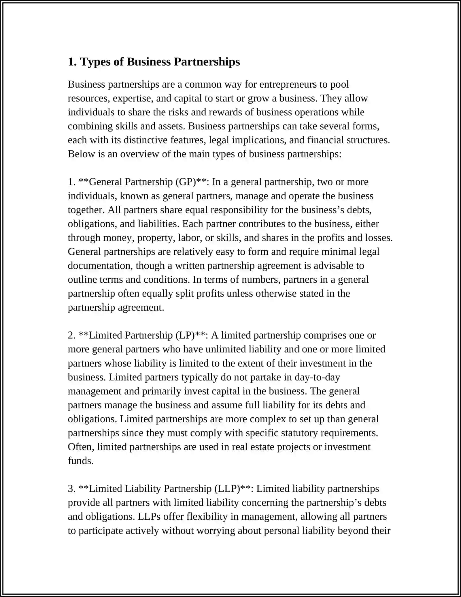 The Business Partnership 3