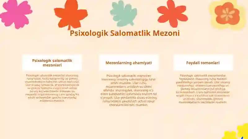 Psixologik Salomatlik Mezoni 3