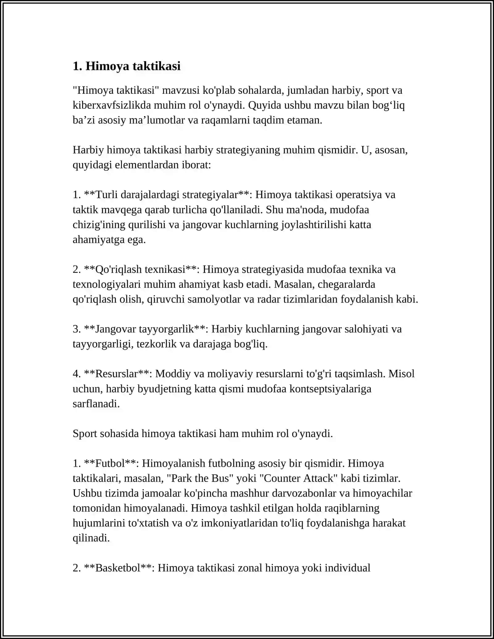 BASKETBOL O'YIN TAKTIKASI 3