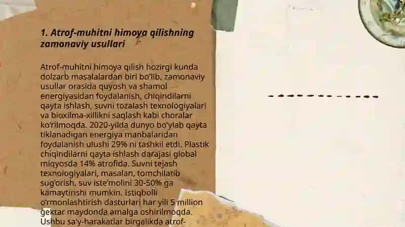 Ekologiyani asrab-avaylash 3