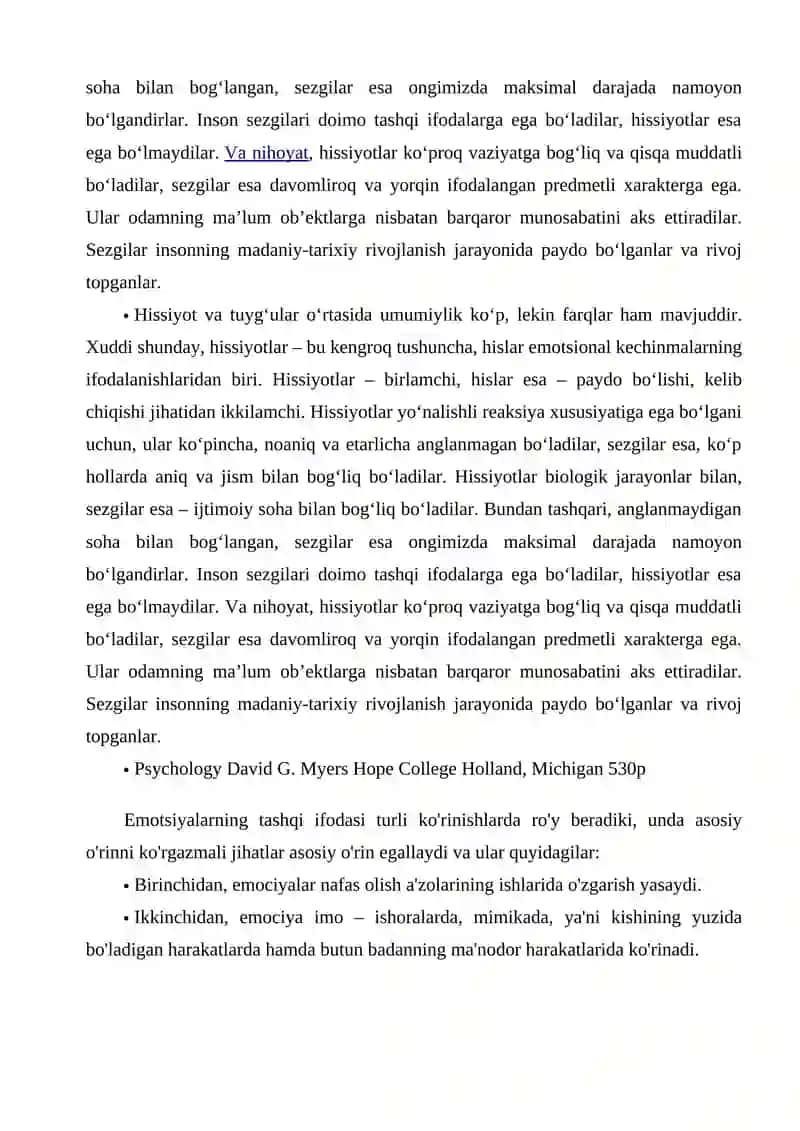 EMOTSIONAL HOLATLARINING PSIXOLOGIK TASNIFI 3