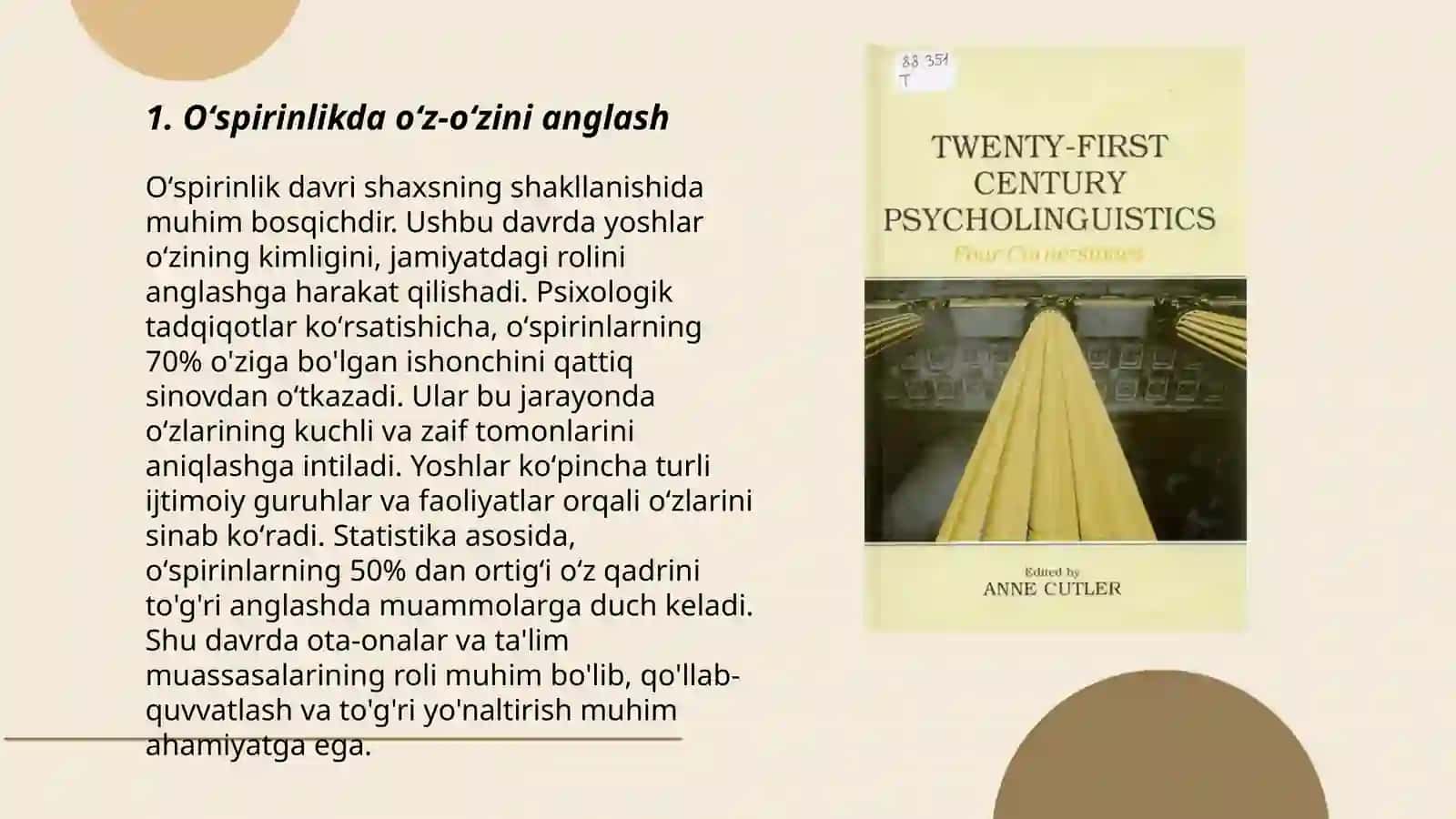 Ilk oʻspirinlik davri psixologiyasi 3