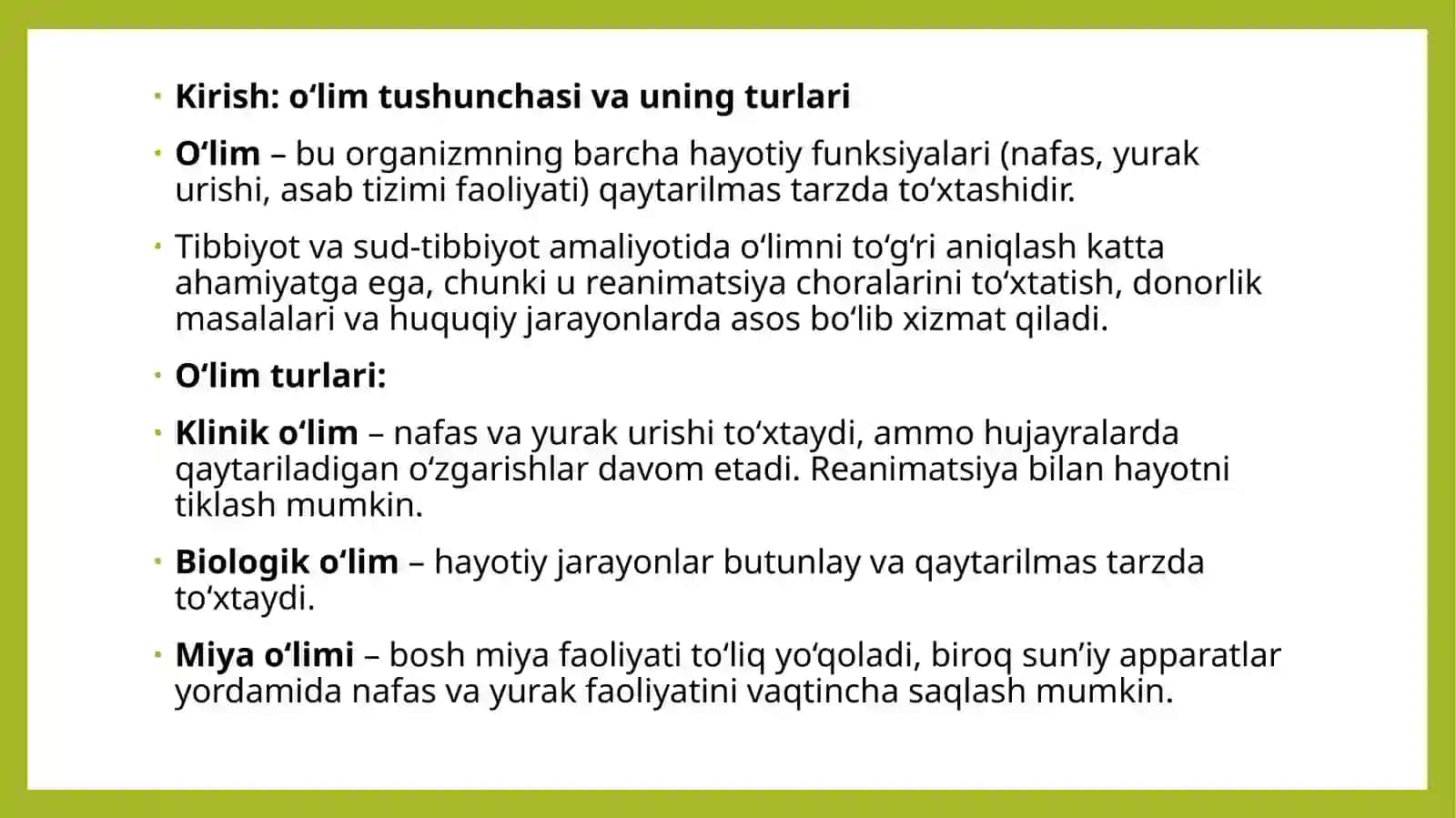 O‘lim vaqtini aniqlash 3