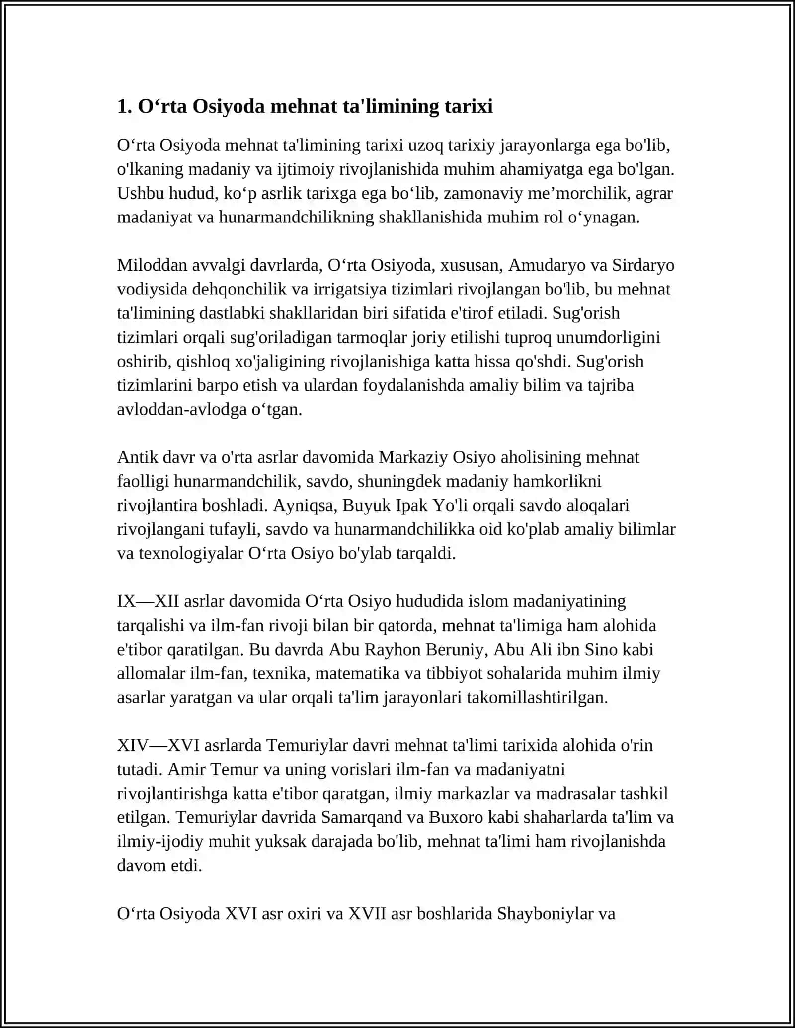O‘RTA OSIYODA MEHNAT TA‘LIMINING TARKIB TOPISHI 3